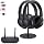 Dual Wireless TV Headphones with Transmitter, 2.4GHz Zero Delay&295ft,Black