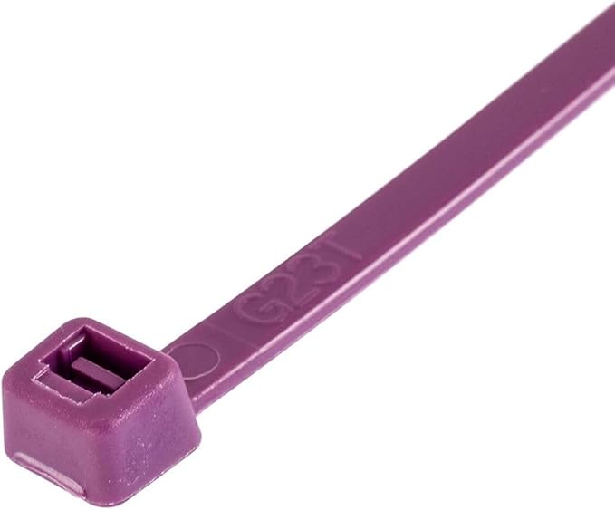 GTSE 4 Inch Purple Zip Ties, 1,000 Bulk Pack, 18lb Strength, UV Resistant Small Nylon Cable Ties, Self-Locking 4" Tie Wraps