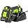 Alacrity Upgraded 2D Industrial Barcode Scanner with Wireless Charging Stand, 1968 Feet Transmission Distance 433Mhz Wireless & Bluetooth 2in1 Barcode Reader, Shock Dust Proof Hands Free, Green