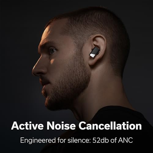 Status Pro X Wireless Earbuds, Triple Speaker Driver, Hi-Res Audio with LDAC, 52dB ANC, 6 Beamforming Mics with VoiceLoom AI for Clearest Calls (Black Alloy)