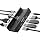 ORICO Clip Docking Station, 8-in-1 Clamp USB C Hub with 4K@60Hz HDMI, 100W PD, Gigabit Ethernet, 4xUSB Port, AUX, 10Gbps Clamp Docking Station for Laptop, MacBook, PC (Adapter Not Included)