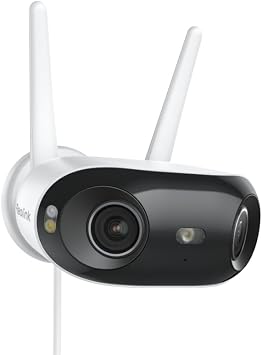 REOLINK 4K 8MP 180° Panoramic Outdoor Security Camera, Dual-Lens Elite WiFi