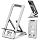 Portable Phone Stand,Tablet Stand,Travel Phone Stand,Foldable Phone Stand Compatible with iPad mini/Air, Samsung Galaxy Tab, Kindle Fire, Switch 2,iPhone and Other Tablets-Silver（Aluminum Alloy）