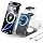 Acer 3 in 1 Charging Station for Apple Device, Magnetic Palm-Sized Foldable Fast Charger Stand Compatible with MagSafe for iPhone 17, Apple Watch & AirPods, Foldable Charging Dock for Desk S3