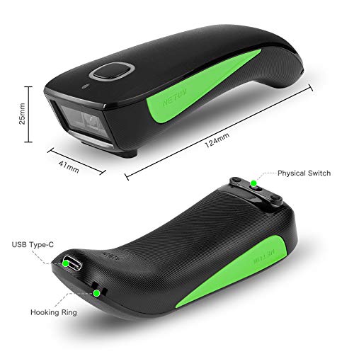 NETUM Mini Barcode Scanner Bluetooth Compatible, Portable Bar Code Reader