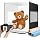 Pro 24"x24" Photo Studio Light Box 3-Side Light Panel/3-Temp/Dimmable 10%-100%/CRI95+ with 5 PVC Backdrops Portable Softbox for Jewelry, 336 True-Color LEDs Product Photography