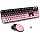 Wireless Keyboard and Mouse Combo, Cute Colorful Keyboard and Mouse, Full-Size Retro Typewriter Keyboard with 2.4GHz Plug & Play, for Windows 11/10/7, Laptop, PC -BlackBerry
