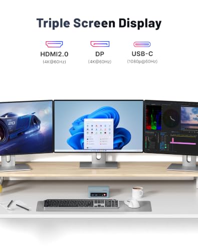 Mini PC Desktop Computer for Wireless Office with Ryzen 5 3501U