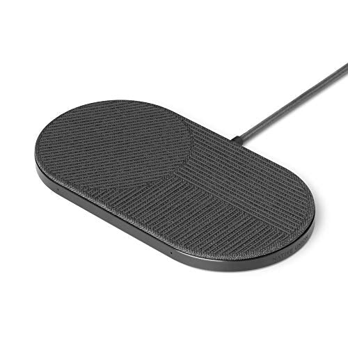 NATIVE UNION Drop XL Wireless Charger – 10W Multi-Device Fast Charging Pad Compatible with iPhone & Qi Compatible Devices(Adapter for US, China and Australia Included)