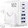 165W Charging Station, 6 Port Desktop Charger, 3 Ports 40W White - Image 9