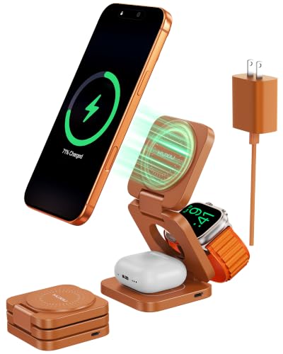 KU XIU Foldable 3 in 1 Travel Charging Station for A | Wireless Charge - Image 2