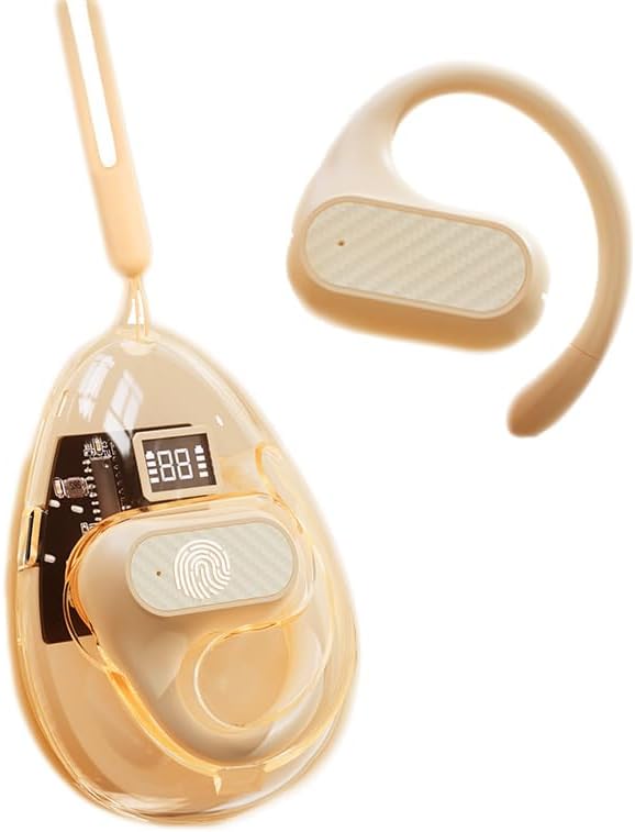 Ows Hanging Earphones 5.4 Bluetooth Outer Ear Open Earbuds Over The Ear Out of Outside Outer Open Ear Headphones Wireless Bluetooth Ear Hanging Headset Headphones Bone Air Conduction Earbuds