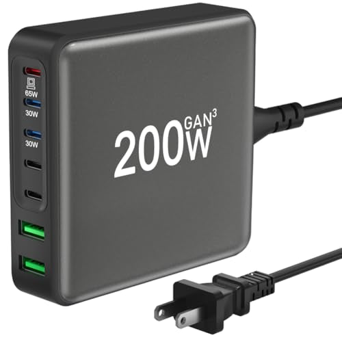 200W USB C Charger, 7-Port Desktop USB C Charging St | Charging & Powe - Image 2