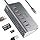 USB C Hub Ethernet,10-in-1 USB C Docking Station with 4K@60Hz HDMI,1Gbps Ethernet, PD 100W,Type C & 2 USB A 3.2 10Gbps, 2 USB A 2.0, SD/TF, Aluminum USB Hub for Laptop,PC, iPhone 17/16,Mac