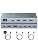 USB-C KVM Switch 2 Laptops 2 Monitors, 4K@60Hz Dual Monitor KVM Switch Sharing 2 Screens and 4 USB3.0 Devices, with 100W PD,Wired Remote Control and USB C Cables