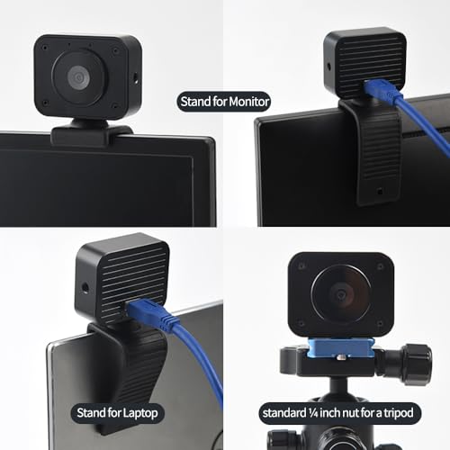 MOKOSE 4K Webcam for PC, Computer Camera with Microphone & Detachable Stand, 1/2.3" Sensor, Autofocus, Plug&Play, USB Streaming Camera for Gaming, Video Calling