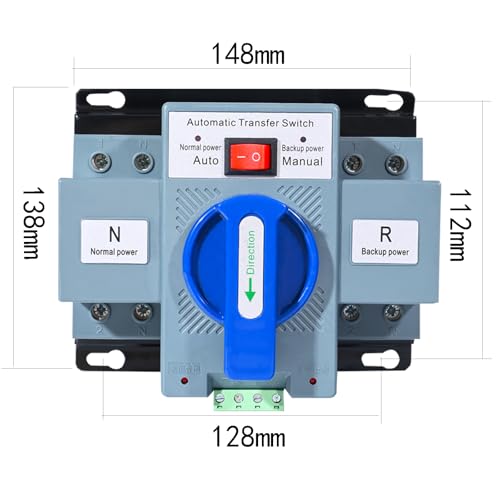 110V 2P 63A Dual Power Transfer Switch 50/60Hz