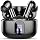 Wireless Earbuds, Bluetooth 5.4 Headphones Bass Stereo/Clear Calls, Black