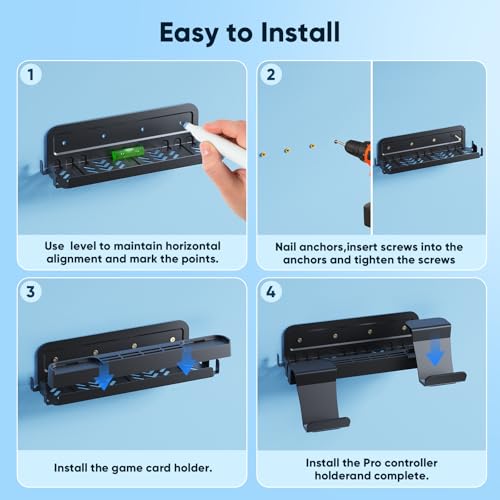 Metal Wall Mount for Nintendo Switch 2/1/OLED (Mount Behind TV)