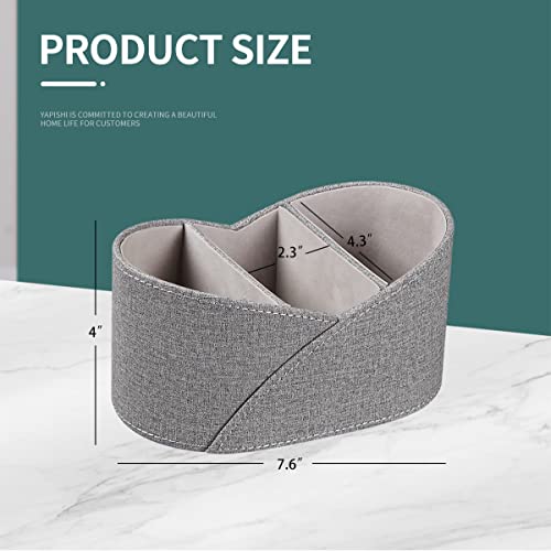 PU Leather TV Remote Control Holder,Pen Caddy/Cup,Art Supplies Organizer