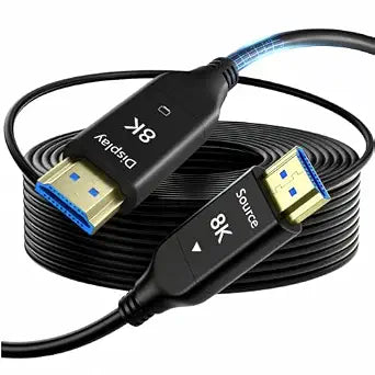 8K HDMI Fiber Optic Cable 2.1 6.6FT/2M, Unidirectional 48Gbps