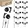 JustJamz Bulk Earbuds 100 Pack | Basic Ear Bud, Black Dot in-Ear Earphones, Disposable Headphones, Class Headphones Set for Students, Earphones for Class, Kids, Classroom, Library, Wired Earbuds