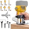 Cordless Trim Router Compatible With Dewalt 20V Battery, Wood Router Tool
