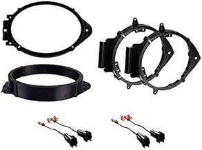 ASC Premium 6x9 Front + 6+-Inch 6" 6.5" 6.75" Rear Car Speaker Install Adapter Mount Bracket Plates w/Speaker Wire Connectors for Select GM GMC Vehicles- See Below for Compatible Vehicles - Image 1
