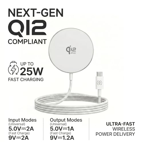 IVY 4-in-1 Magnetic Wireless Charging Station Kit, 25W Qi2 Wireless Charger Pad, 30W GaN Fast Charger Block, USB C Cable, QI Wireless Charging Receiver Adapter for Google Samsung Android Phone