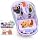 FMOUSE Transparent Wireless Mouse, 2 Cute 2026 Figurines, Tri-Mode, Purple