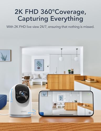 GNCC 2K Security Cameras, Home Security Camera Indoo | Smart Home - Image 4