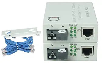 Single Mode SC WDM Single Fiber Bi-Di Gigabit Ethernet Media Converter Pair