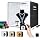 PULUZ Light Box Photography, 20x20 inch Large Photo Light Box with 200 LED Beads, CRI >95, Professional Portable Photo Booth Shooting Tent Kit with 12 Color Backdrops for Product Photography