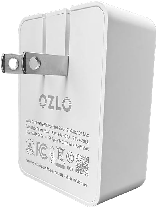 Ozlo Sleepbuds, Travel Case and USB-C Charging Block Bundle | Noise-Masking Sleep Earbuds | Hard Shell Case | Side Sleeper Headphones with Charger