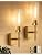 Wireless Wall Sconces with Remote Control, 10000mAh Battery Operated Wall Sconce Set of 2, Brush Gold Rechargeable Dimmable Wall Lights for Bedroom Living Room Bathroom Hallway Entryway, 3000K