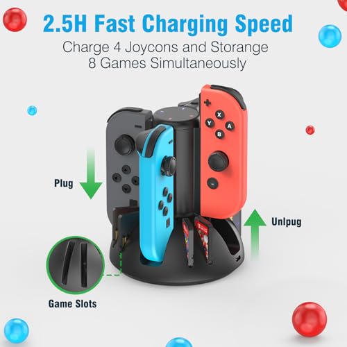 MARSDOCK Controller Charging Dock for Nintendo Switch Joycon