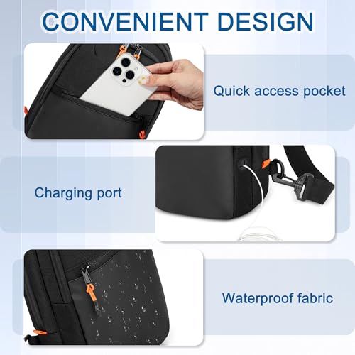 PGmoon Sling Bag Compatible with Nintendo Switch/Switch 2/Steam Deck