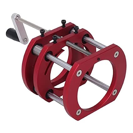 Aluminum Alloy Router Base with 4 Jaw Clamping, Stainless Steel Support Rod, 51mm Maximum Router Table System for DIY Woodworking