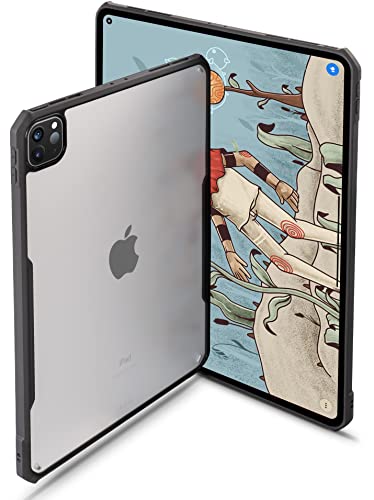 TineeOwl iPad Pro 11 inch Case 2022, 2021, 2020 & 2018 (4th, 3rd, 2nd & 1st Generation) Ultra Thin Matte Clear, Supports Apple Pencil Wireless Charging, Absorbs Shock (Black/Matte Back) - Image 2