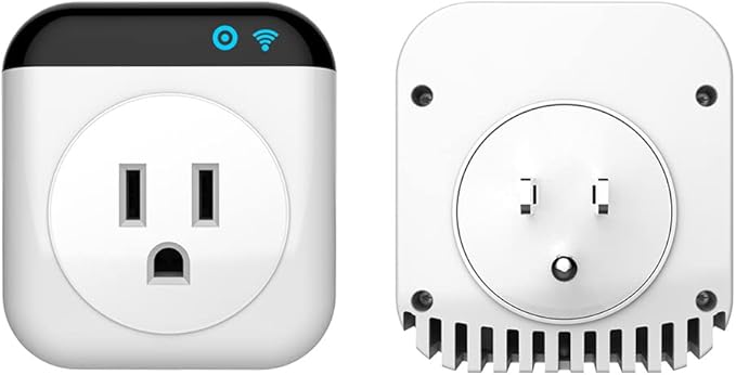 Programmable Smart WiFi Thermostat Plug Mini Temperature Controller 10A Plug-in Socket APP Control Voice Control Schedule Timer Electric Switch for Heating Cooling Appliances