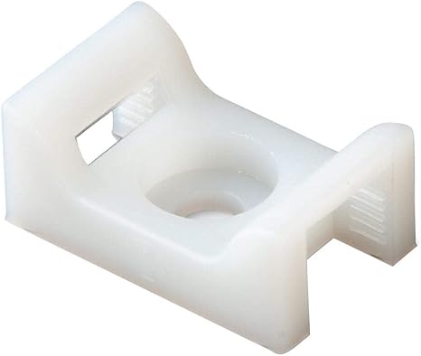 Ancor Marine Grade 199262 Cable Tie Mount, Natural, 10 Screw, 25pc
