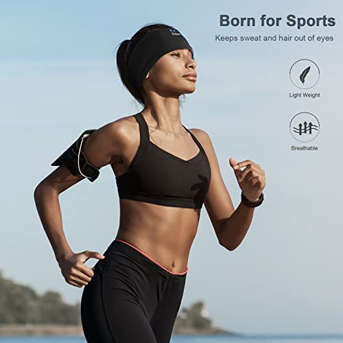 LC-dolida Sleep Headphones Headband Bluetooth 5.4, Headband Earphones Wireless with USB C Charge Port, Sleep Mask for Sleeping, Sports, Gifts, Workout, Jogging, Yoga, Insomnia, Air Travel, Meditation