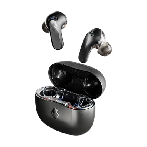 Skullcandy Rail ANC Active Noise Cancelling Wireless Earbuds - True Black