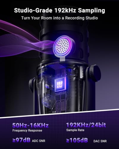 Microphone for PC, RGB Mic for PC
