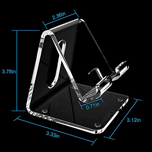 Crpich Acrylic Cell Phone Stand, Portable Clear Phon | Phone Accessori - Image 5