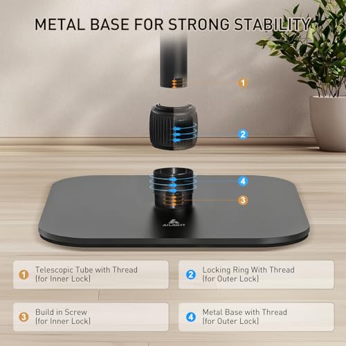 ailight Projector Floor Stand, Adjustable Camera Stand, 11lbs Capacity
