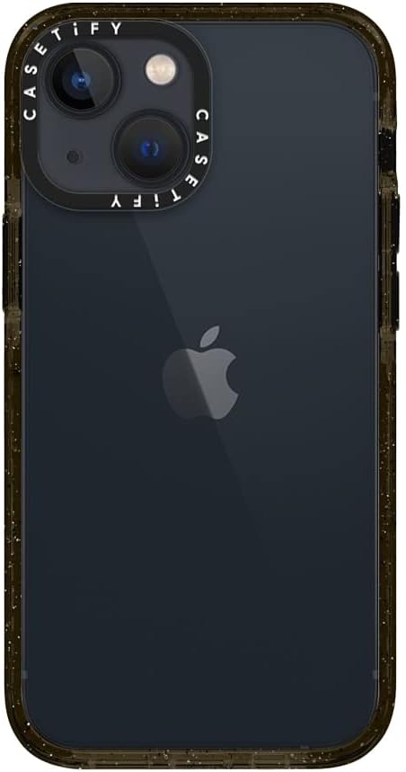 CASETiFY Impact Crush iPhone 13 Mini Case [6.6ft Drop Protection] - Clear Black