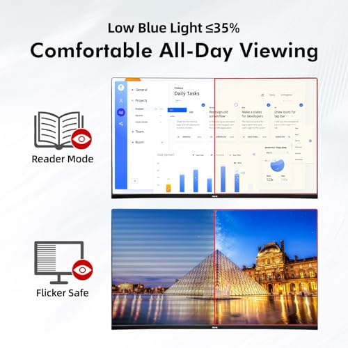 Computer Monitor, 4K Computer Monitor (3840 x2160) up to 120Hz, Gaming Monitor 32", Gaming Monitors w/ 99% sRGB, AMD FreeSync, IPS Panel,Computer Monitors w/ 1ms Display, VESA Mountable, Black