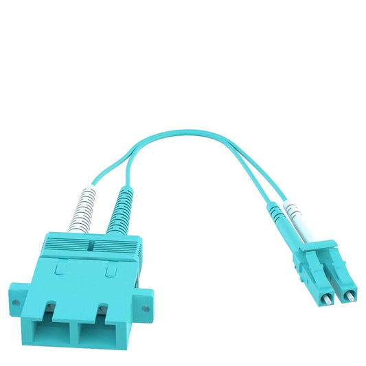 CableRack SC to LC Fiber Adapter 50/125 OM4 Multimode Duplex Converter Dongle