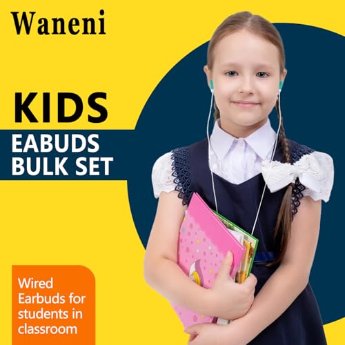 Wholesale Bulk Earbuds Headphones 200 Pack Class Set for School Classroom Students Kids Children Toddler Boys Girls Teen Adults(Mixed Colors,200 Pack)